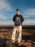 DIVINE COLLAPSE oversized t-shirt with Fallen Dominion graphic print