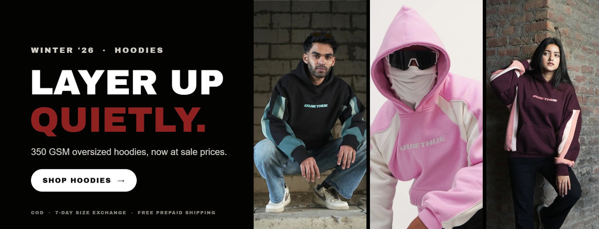 QUIETHUE Winter 26 oversized hoodies